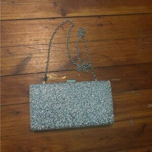 Elegant Silver Clutch Bag